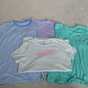 Under Armour Women's Tops - Light Blue, Lavender, Mint & White